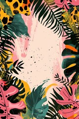 Jungle concept invitation template