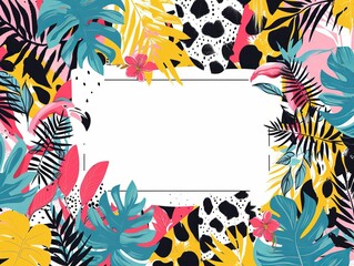 Jungle concept invitation template