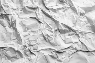 Obraz premium Crumpled White Paper. Torn and Dirty Sheet with Rough Horizontal Lines