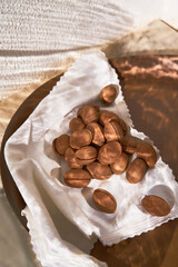 delicious walnut shaped russian nut shortbread sandwich cookies filled with sweet condensed milk or caramel