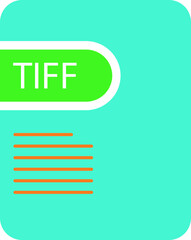 TIFF File icon deep and minimal