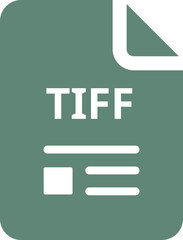 TIFF File icon fill and outline rounded corners