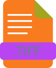 TIFF ip file extension icon color fill outer flat