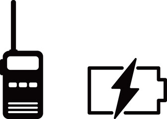 トランシーバー　充電　アイコン