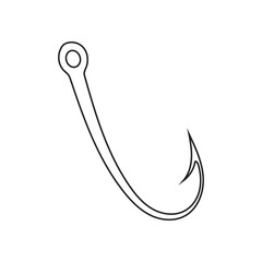 Fishing hook logo