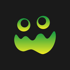 Jack O Lantern Scary Face Halloween Pumpkin Icon. Cute Funny Evil Face Expression Simple vector design element. Monster Creepy Horror Illustrations.