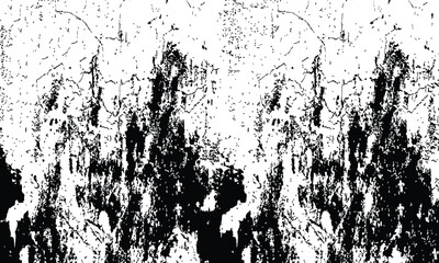 Grunge distressed overlay texture and background - wide banner format background with copy space for text. Grunge texture of chips, cracks,scratches.Soft white grunge.Distressed black grunge texture.