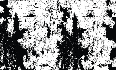 Grunge distressed overlay texture and background - wide banner format background with copy space for text. Grunge texture of chips, cracks,scratches.Soft white grunge.Distressed black grunge texture.