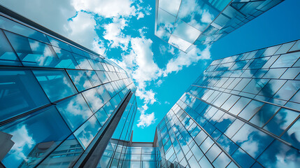 Obraz premium Surreal sky architecture over Copenhagen. Generative AI illustration 