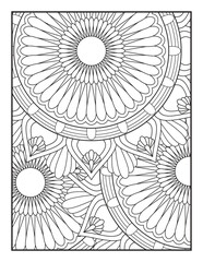 coloring page for children and adults. Mandala Coloring Pages. Mandala Coloring Book For Adult. Mandala Coloring Book. Seamless vector pattern. Black and white linear drawing. 