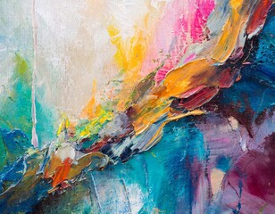 abstract colorful art painting