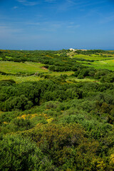 horse trail (Cami de Cavalls) GR223, S'Albufera des Grau Natural Park. Biosphere Reserve. Minorca. Balearic Islands. Spain.