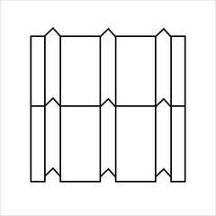 House roof icons set. house roof vector icon for web design isolated on black and white background.