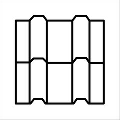 House roof icons set. house roof vector icon for web design isolated on black and white background.