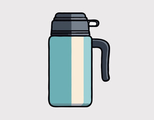 Thermal flask icon clipart avatar logotype isolated vector illustration
