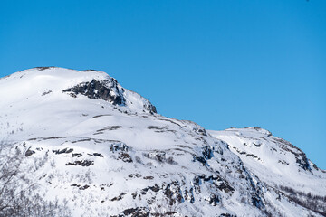 winter landscape around Lake Kilpisj&auml;rvi finland