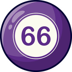 Bingo Lottery Ball Illustration
