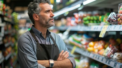 Concerned Retail Manager Facing Declining Sales and Financial Challenges