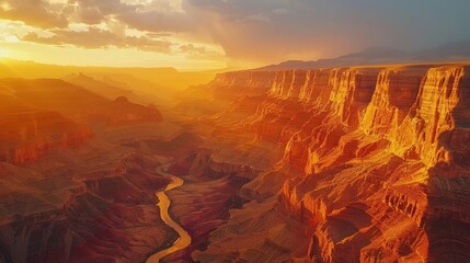 Grand Canyon, Arizona - Vast canyon with layered red rock formations