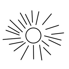 Obraz premium Sun isolated in white 