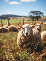 Obraz premium sheep and lambs