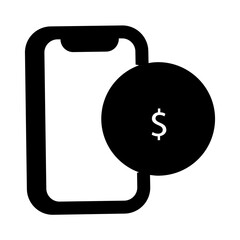 illustration of a dollar with phone