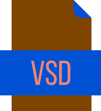 VSD File icon fill crisp corners