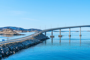 Obraz premium Northen norway landscape in winter season