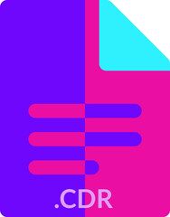 Obraz premium CDR icon 2 color combination mixture