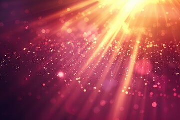 Fototapeta premium Animated background with lens flares created by sunlight