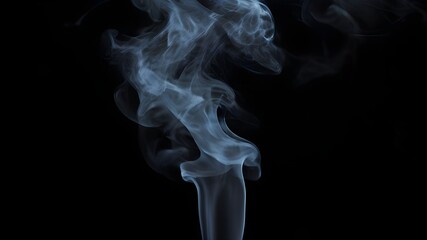 smoke on black background