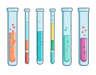 STD in vitro icons. Different styles, test tube icon, STD in a test tube. Vector icons