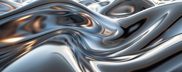 A zinc background with smooth, flowing lines and a reflective surface, offering a sleek and futuristic visual effect.