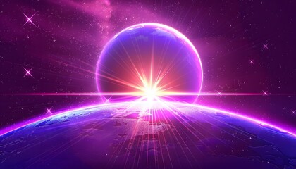 Fototapeta premium purple planet