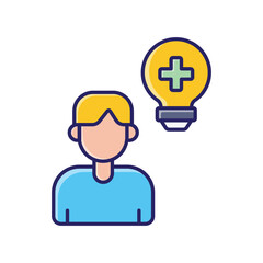 Positive Mindset vector icon