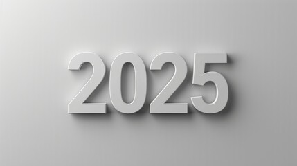The numbers "2025" in a simple, elegant design against a white background, reflecting modern aesthetics