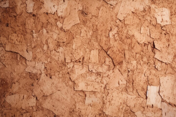 Fototapeta premium Processed collage of cork board or OSB board material texture. Background for banner, backdrop