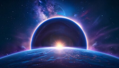 Fototapeta premium purple planet