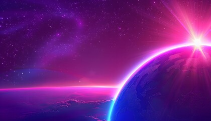 Fototapeta premium purple planet