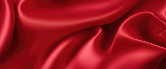 Obraz premium Luxury Red satin smooth fabric background
