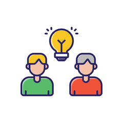 Knowledge Sharing vector icon