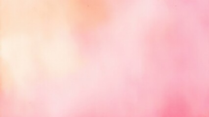 Pink orange background with texture and distressed vintage grunge and watercolor paint stains backdrop