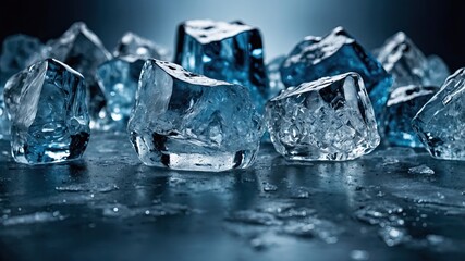 ice texture Background Concept Wallpaper with empty copy space for text
