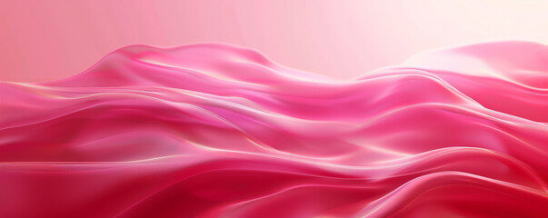 Obraz premium A bold pink background with a smooth gradient and a velvet-like texture, creating a sense of luxury and sophistication.