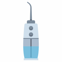 Rechargeable water flosser vector cartoon illustration isolated on a white background.
