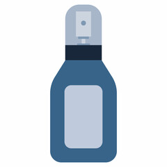 Conditioner spray for curly hair vector cartoon illustration isolated on a white background.