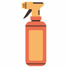 Leave-in conditioner spray vector cartoon illustration isolated on a white background.