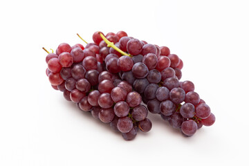 白背景にぶどう