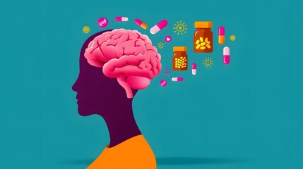 Engaging Mental Stimulation Flat Design Illustration for Keeping Your Brain Fresh