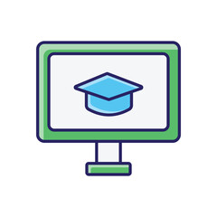 Online Courses vector icon